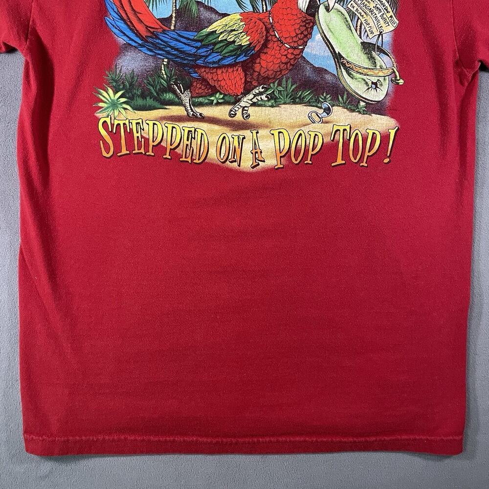 Vintage Y2K 2002 Jimmy Buffet Margaritaville Song Lyrics Parrot Shirt Mens Sz L - Picture 11 of 13